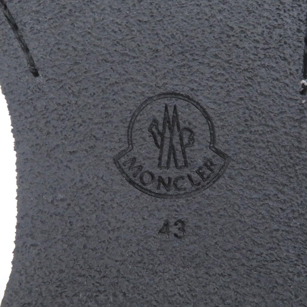 Идеальные ботильоны MONCLER Металлический логотип шнуровка черная кожа мужские 43 Б/у