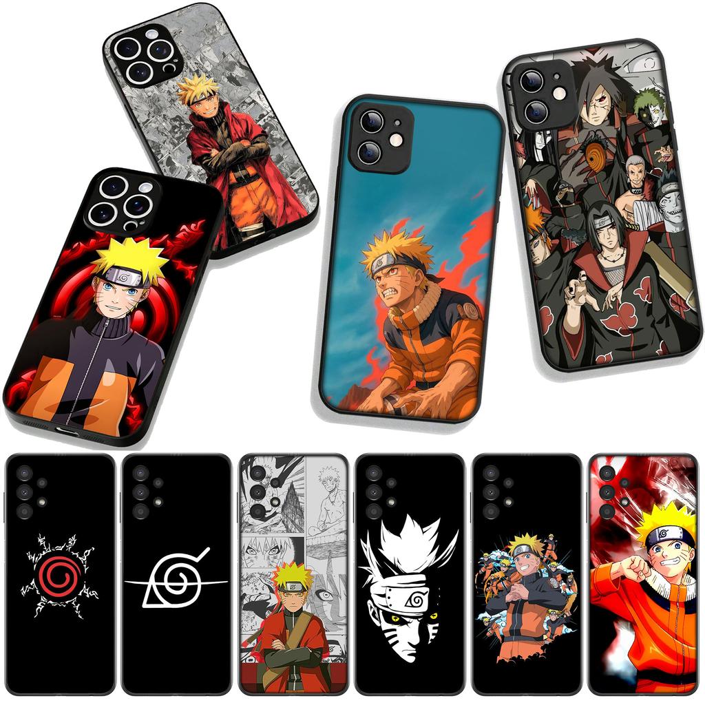 for Samsung Galaxy A25 A37 A57 A12 A14 A50 A51 A70 A71 A72 A21S A04 M15 Note 20 9 8 10 Case Akatsuki Narutos Sasuke Uchiha