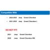 HB086 Cabin Air Filter Replacement For -2024 Grand Cherokee;-2024 Grand Cherokee L.Do Not Fit:  Grand Cherokee And  Grand Cherokee WK…