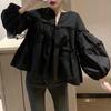 2023 Spring/Autumn Korean Style Sweet Loose Babydoll Puff Sleeve Shirt for Women