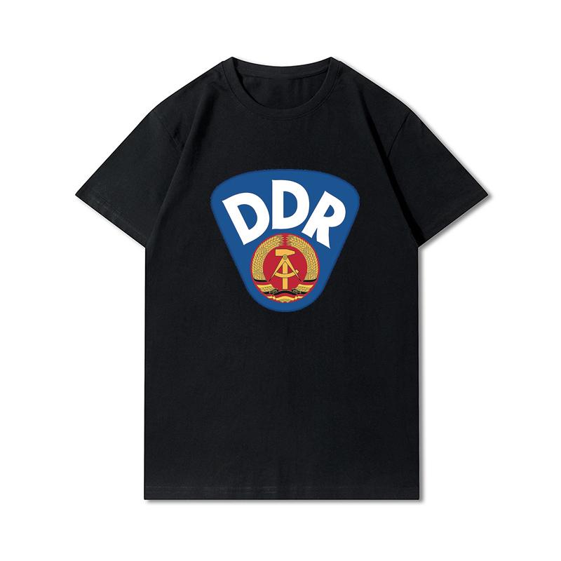 Мужская хлопковая футболка премиум-класса в стиле Харадзюку, ddr Germany, старик, говорящий, футболки с принтом, забавный стиль, хлопковая футболка с круглым вырезом, повседневные футболки