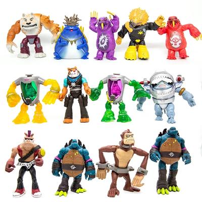 Черепашки-ниндзя Рафаэль Самый Комплексный Злодей Bebop Rockstable Krang Leatherhead Фигурки Куклы Фиолетовый Дракон