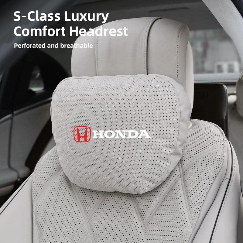 rlbn5 Car Headrest Neck Pillow & Lumbar Support Cushion Auto Interior For Honda CR-V Accord Civic HR-V Pilot Odyssey Fit Jazz Vezel