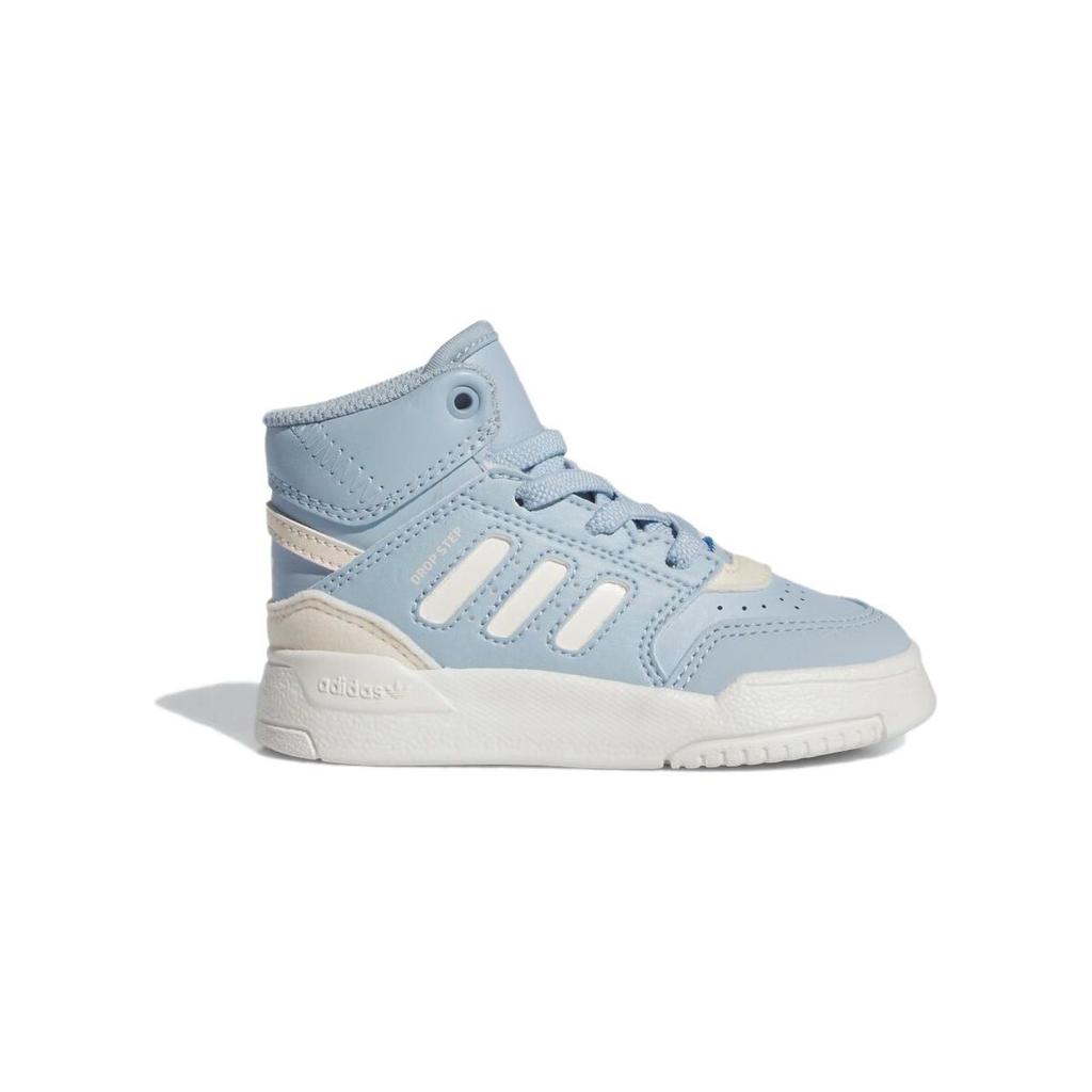 Adidas Оригинальные кроссовки Originals Drop Step из синтетической кожи, удобные, универсальные, нескользящие, средней высоты, для ходьбы, детские, сине-белые, IF5170