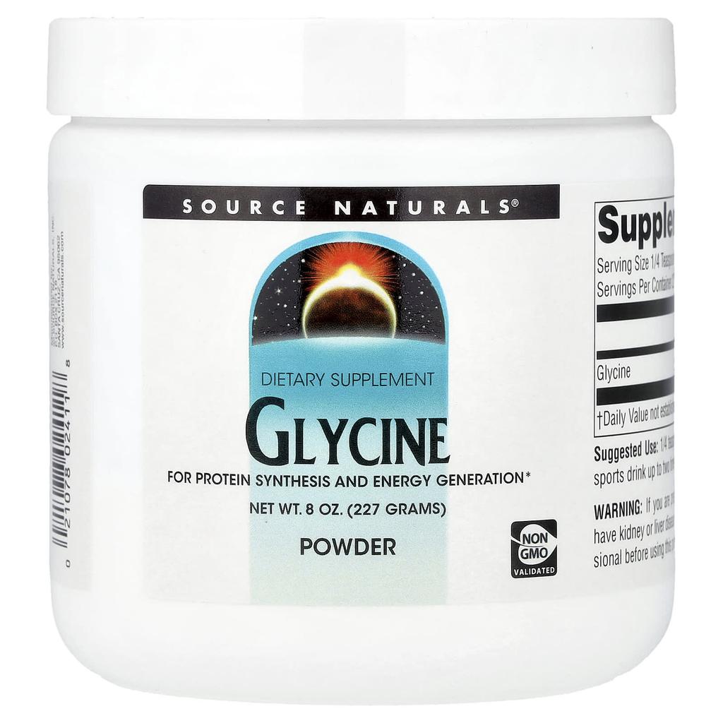 Source Naturals, Глицин в порошке, 8 унций (227 г)