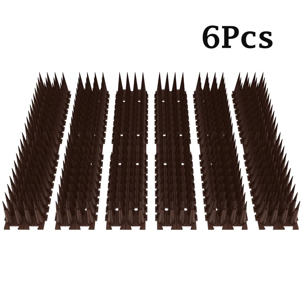 6Pcs Plastic Bird And Pigeon Spikes Fence Wall Spikes Bird Deterrent Spikes Anti Bird Spikes for Outside to Keep Birds Away NEW