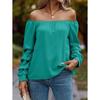 Women's New Fall Fashion Off The Shoulder Long Sleeved Shirt