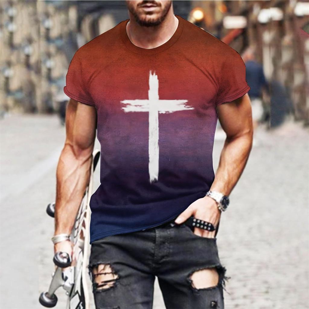 Men's  T-shirt T-shirts Graphic Text Pool3D Printing Street Casual Short Sleeve Printed Clothing Basic