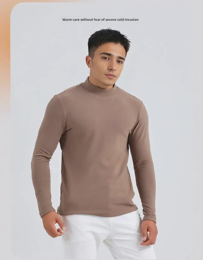 Мужская термобельё из бархата со средней горловиной, с инфракрасным подогревом и гиалуроновой кислотой