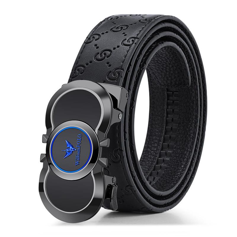 Brand Men's Belt, High-end Belt, Embossed Belt, Leather Body, Cowhide Belt, Fashionable Belt