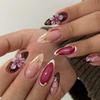 24pcs/set Detachable Press on Nails French Almond Fake Nail Tips New False Nail  Women