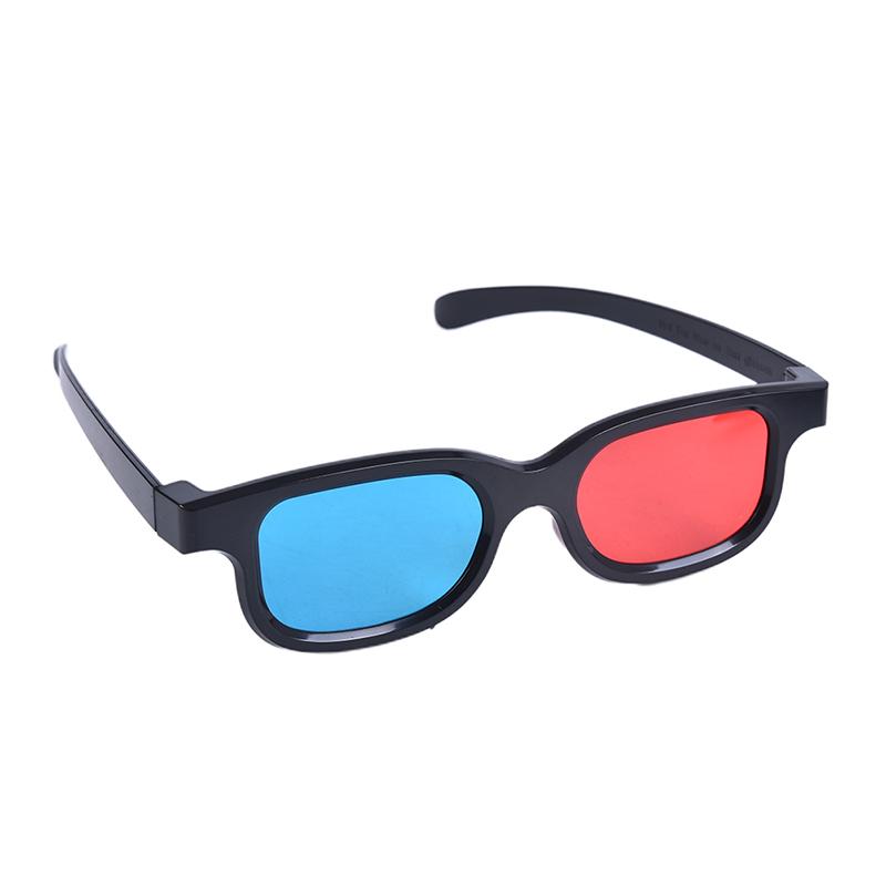Red Blue 3D Glasses Frame For Dimensional Anaglyph Movie Dvd Game