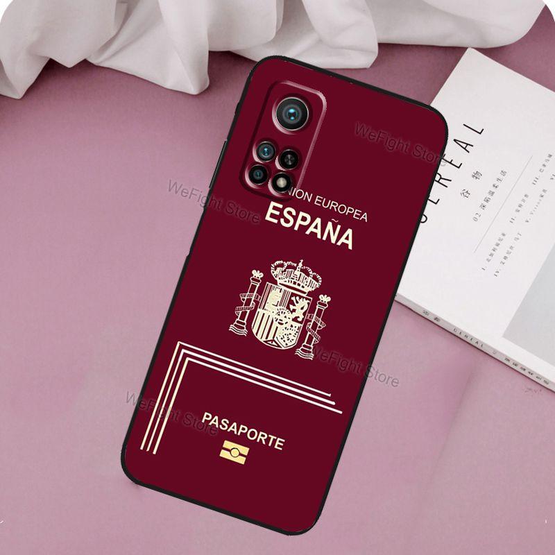 Spanish Passport Flag Case For POCO X3 Pro M3 M4 X3 GT F3 Phone Cover For Xiaomi 10T 11T Pro Mi 11 Lite