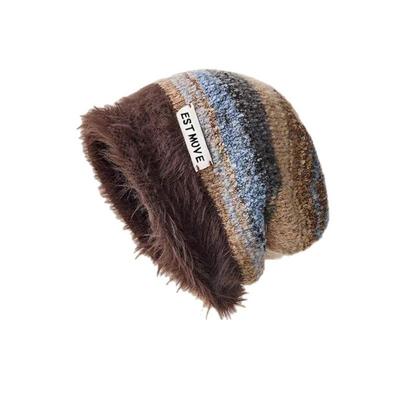 Ветрозащитная вязаная шапка, холодостойкая шапка с защитой ушей, новая шапка-пуловер, осень-зима