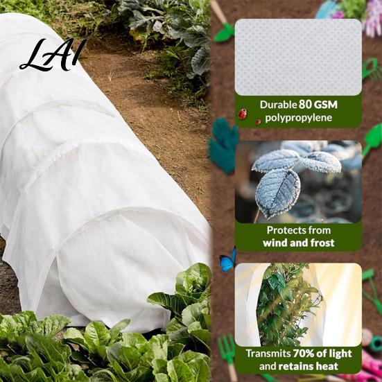 Breathable Insect Proof Plant Cover Winter Cover 16Ft 29Ft 32Ft Floating Row Thick Heavy Duty Garden Freeze Protection Frost Blanket for Protection