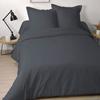 Housse de couette 220 x 240 cm uni Anthracite Alice