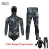 Men's Camouflage 3.5mm Spearfishing Suit - Two-Piece, Thickened, Warm, and Cold-Proof for Winter Diving and Hunting.