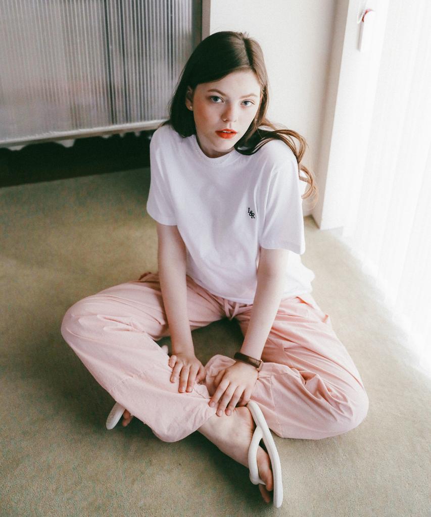LOSSYROW L&R Patch Point Short-Sleeved T-Shirt White