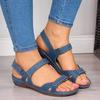 2022 New Women Casual Round Open Toe Sandals Vintage Anti-slip Summer Beach Sandals Roman Sandals