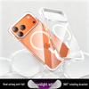 iPhone 17 Pro Max Прозрачный магнитный чехол Color-Block с подушкой безопасности - Новый защитный чехол от падения