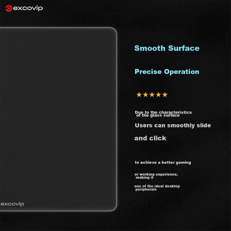 EXCO Small Photovoltaic Glass Mouse Pad, Gaming And Office Supplies, Computer Accessories, Self-Notebook, FPS Smooth Hard Durable 0087