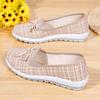 Летние новые женские нескользящие повседневные туфли на плоской подошве с дышащим неглубоким носком