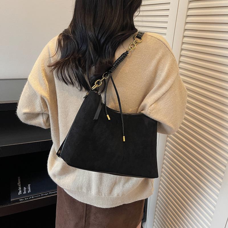 Bag Women's Retro Matte Tote Bag 2025 Autumn and Winter New Large-capacity Shoulder Bag Fashion Messenger Bag