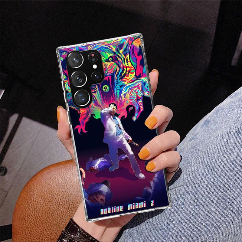 Игровой чехол Hotline Miami Phnoe для Samsung Galaxy S26 S25 Edge S23 S24 Ultra S22 Plus S21 S20 FE Уникальный чехол Мягкий Coque Galaxy S