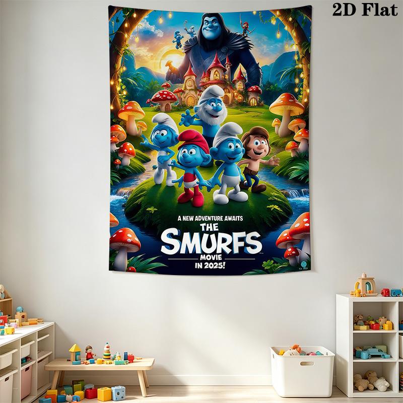 Smurfs New Adventure Bedding 1 Duvet Cover 2 Pillowcase Without Core Bedding Set Duvet Cover And Pillowcase Soft And Comfortable