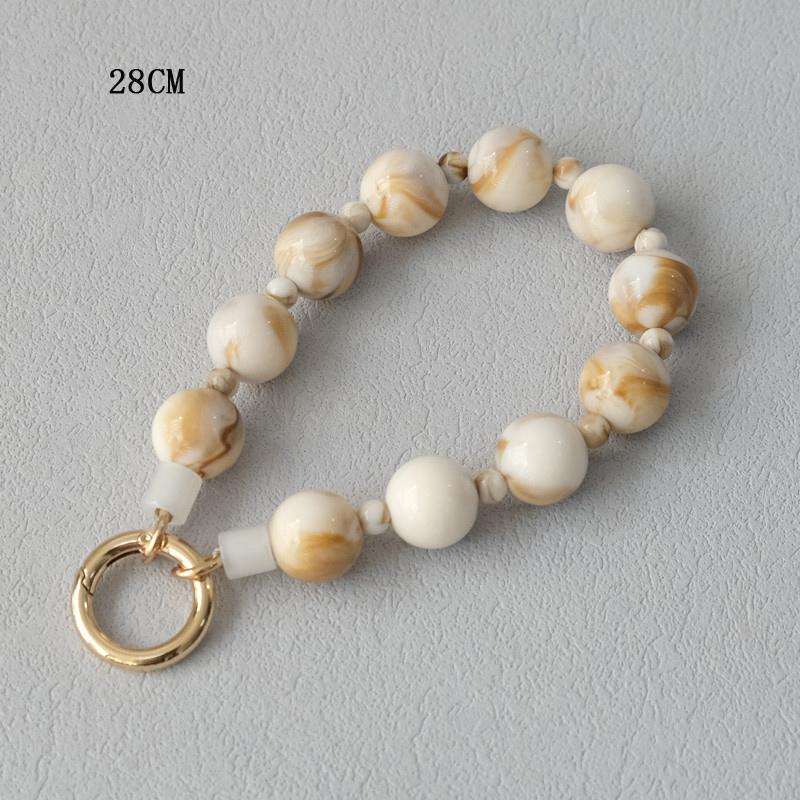 Новый аксессуар для телефона деревянная цепочка конфеты бисер роскошный чехол для телефона цепи акриловая ручка шнурок сотовый мобильный телефон нашивка подвеска ремешок