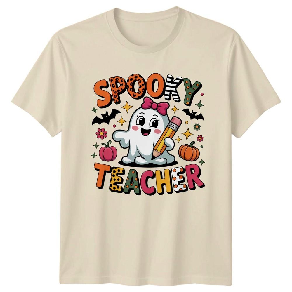 Spooky Teacher TShirt Halloween Teaching Gift For Him And Her