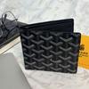 Goyard Unisex Multi-Card Slot Wallet: Trendy, Portable Coin Purse for Commuting