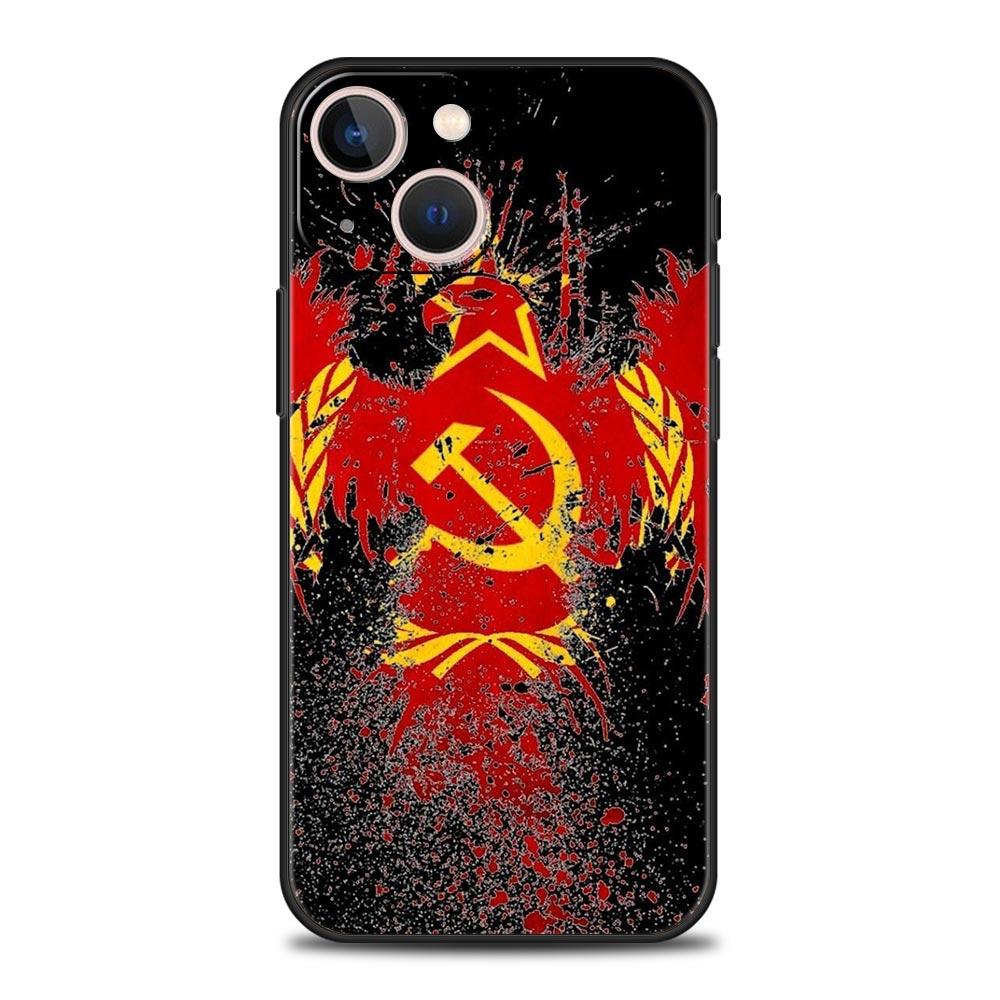 Винтажный Чехол Для Телефона СССР CCCP Люксовый Для iPhone 15 16 14 13 12 11 Pro Max 7 8 Plus Чехол iPhone X XR XS Max SE Обложка Fundas