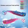 10Pcs Fishing Lures Soft Baits Realistic Looking Natural Swimming Posture T-tail