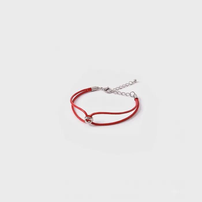 Серебряный браслет-близнец_6цветов