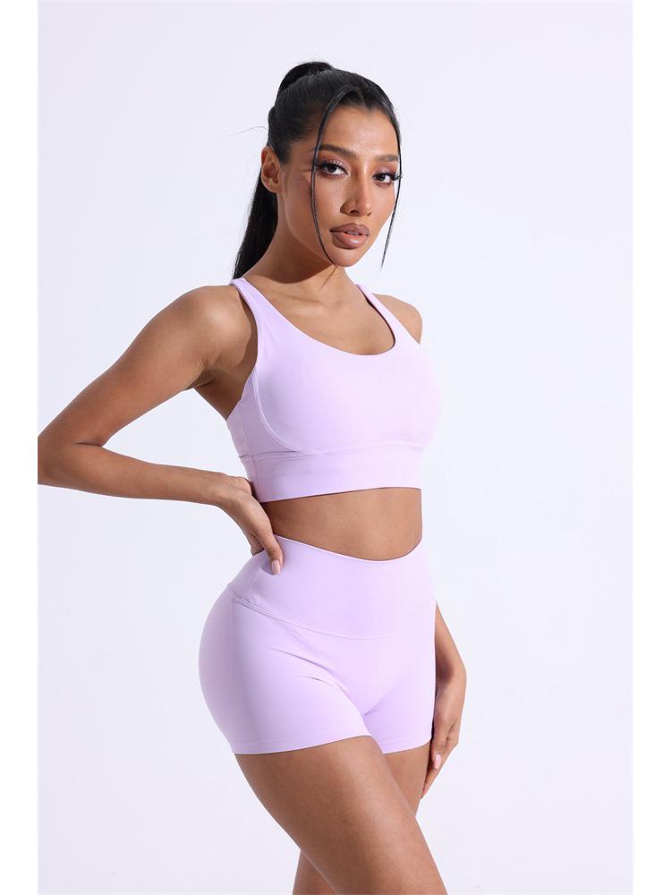 Женский спортивный бюстгальтер для йоги с перекрещенной спинкой Nude Feel