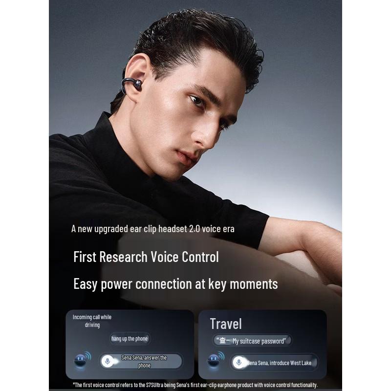 SANAG S7S Ultra Ear Clip Bluetooth Headset