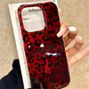 Для iPhone 17 16 15 14 13 12 11 Pro Max Чехол Спиральный принт IND Винтажный бордовый Леопардовый принт Чехол Для iPhone XS XR 7 8 Plus 16e