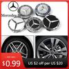 Автомобильные наклейки для Mercedes Benz 4 шт./комплект 75 мм для Mercedes Benz AMG W203 W206 W220 W205 W211 W212 Колпачки центральных ступиц колес автомобиля Be