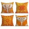 Home Decor Mandala & Elephant Patterned Throw Pillow Covers Pattern Cushion Cover Suitable for Sofa Bedroom Car Pillow Cover