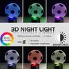 3d Led Night Light Football Desk Lamp Illuminating Lights 7 Color Gift Remote