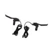 1 Pair Electric Bike Brake Levers Aluminium Alloy Waterproof Bike Electric Brake Handle Grip for 22mm Handlebar Black