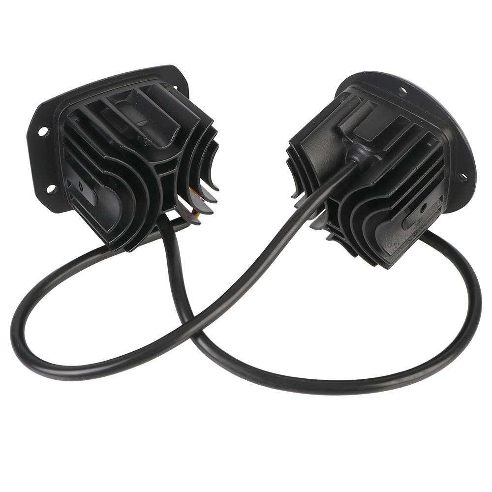 For Jeep Car Truck Off Road 4x4 12V 24V 6000K White 3500K Yellow Super Bright Flush Mount Driving Work Lamp 8D Lens LED Work Light Fog Lights