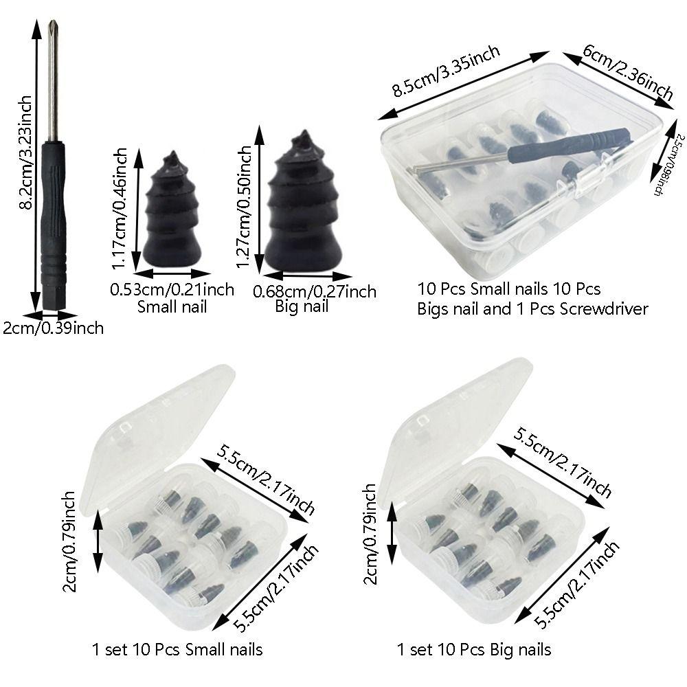 10/20Pcs Self-Service Tool Car Tyre Repair Nail Rubber Tyre Repair Kit Car Motorcycle Tire Puncture