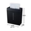 Nakabayashi Personal Shredder Micro Cut 2 X 12mm Silent Black
