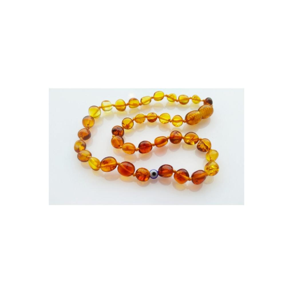 Сертифицированное оригинальное колье Baltic Drop с янтарным зубом на ваше имя