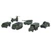 Diecast Military Vehicles 6 Pack Army Toys Assorted Transporter Tank Helicopter Armored Car for
