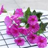 Красивый 35см Искусственный Цветок Ипомеи Поддельная Шелковая Петуния с Семью Ветвями для Домашнего Декора