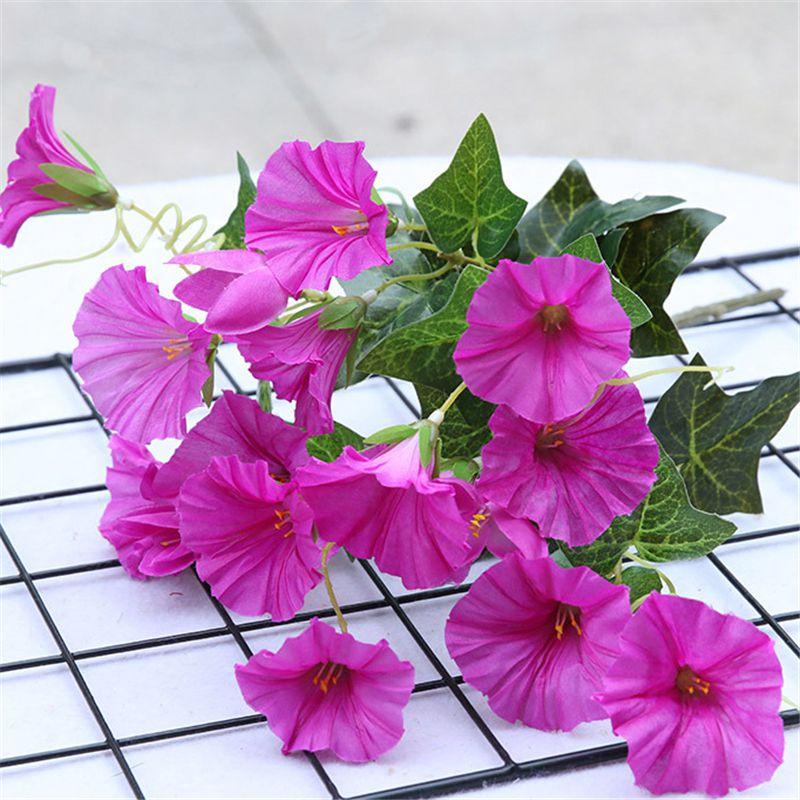 Искусственный 35см Цветок Ипомеи Шелковая Петуния Лоза Стена Домашний Декор