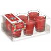 Bougies Parfumées - Verre - Fruits Rouges - Lot De 12 - 6,5 Cm - Parfum D'ambiance